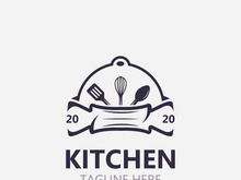 Cooking logo design. Icon or symbol inspration simple line for restaurant business