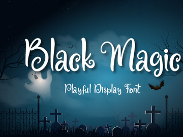 Black Magic - Playful Display Font preview picture