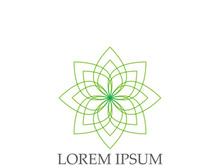 Logos of green Tree leaf ecology nature element vector