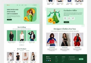 Rino-Fashion landing page design 2