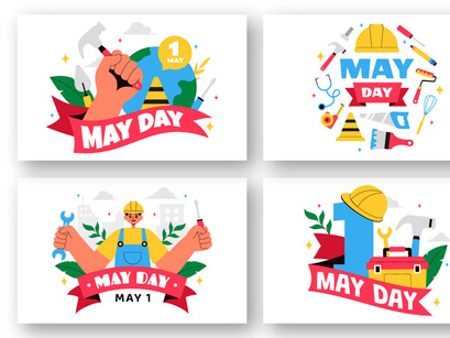 9 Happy May Day Illustration