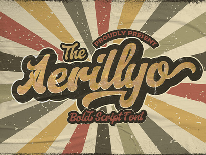 Aerillyo - Retro Bold Script Font