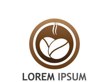 Creative coffee bean logo design. preview picture