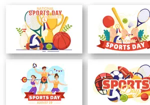13 National Sports Day Illustration