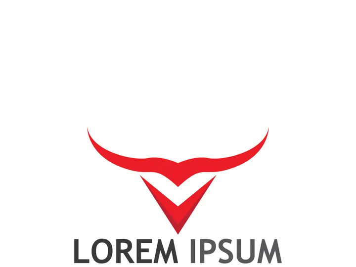 bull head horn logo