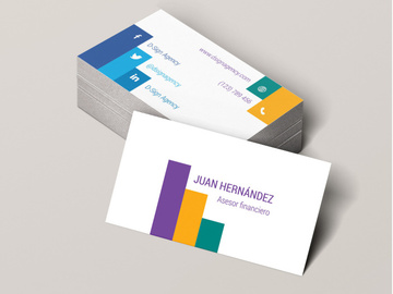 Free Modern Simple Business Card Template preview picture