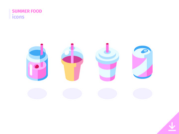 Drinks - 'Summer Food' icon set preview picture