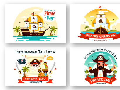 12 International Talk Like A Pirate Day Illustration