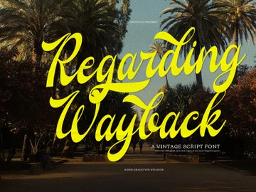 Regarding Wayback | Vintage Script preview picture