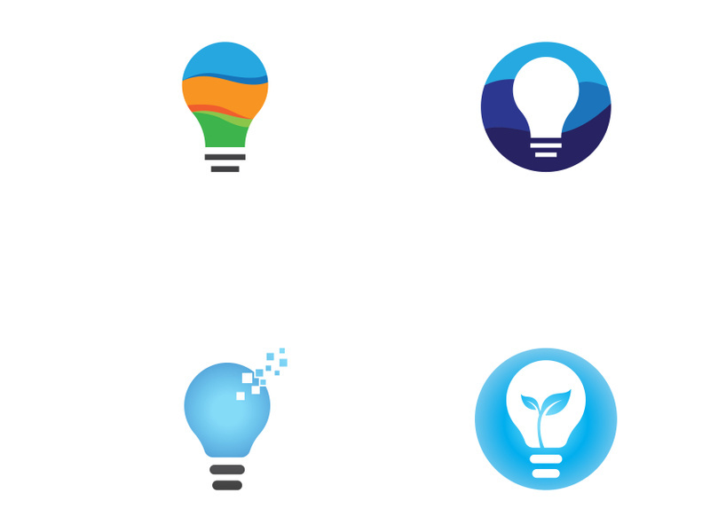 light bulb symbol vector design illustration
