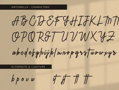 Antonella - Handwritten Font