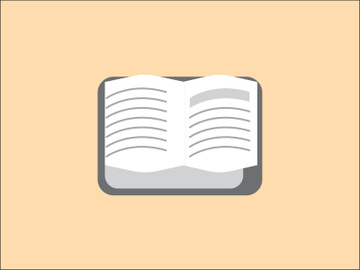 📚 Flat Design Book Icon in Adobe Illustrator 🎨 preview picture
