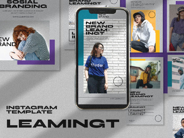Leamingt Instagram Template preview picture
