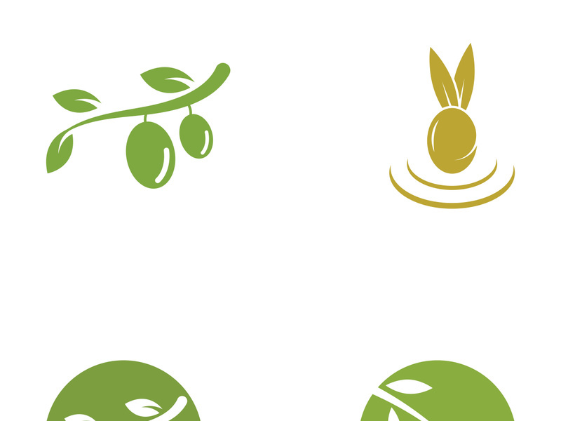 Olive fruit logo design.