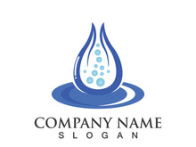 Water drop logo icon illustration template design