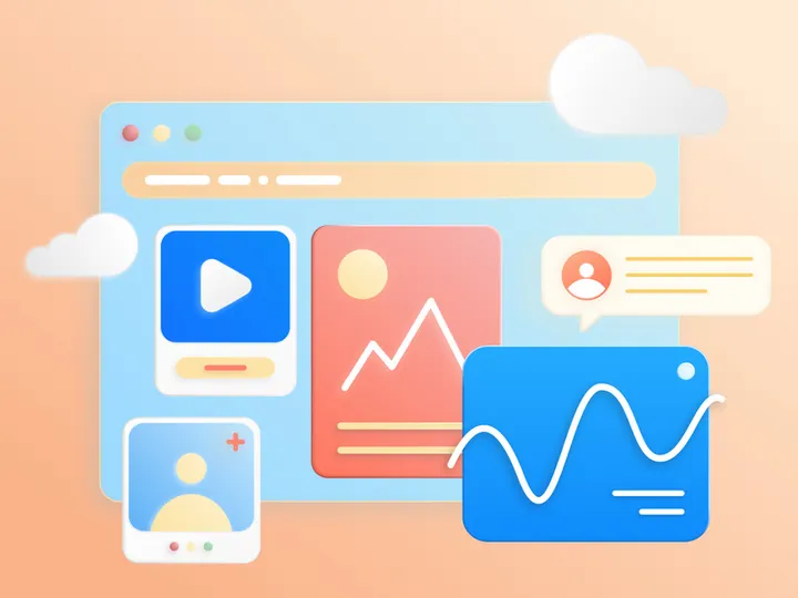 Analytical Dashboard Illustration