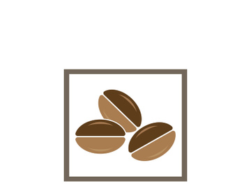 coffee bean icon vector illustration template preview picture