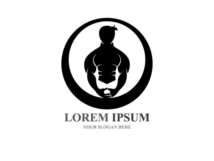 Vector object and Icons for Sport Label  Gym Badge  Fitness Logo Design