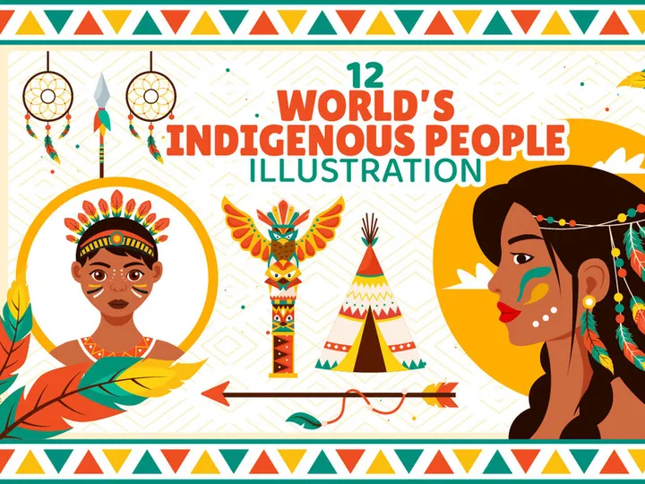 12 World Indigenous People Day Illustration