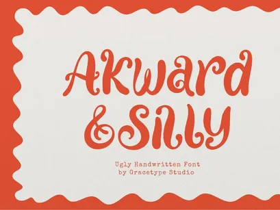 Akward Silly | Handwritten Font