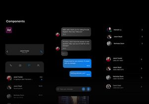 Design Concept: Chat app (Free Adobe XD) 