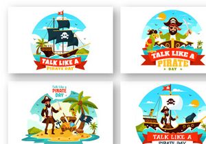 12 International Talk Like A Pirate Day Illustration