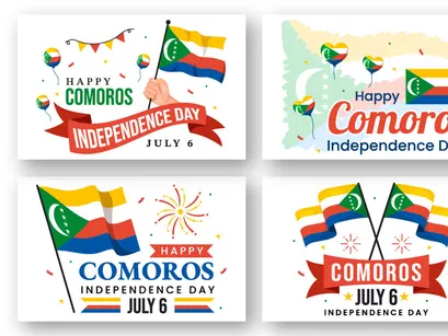 12 Happy Comoros Independence Day Illustration