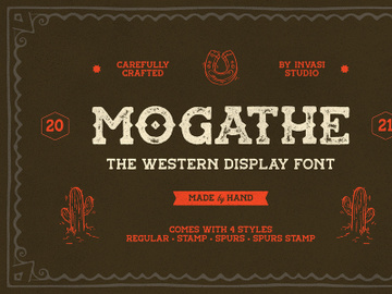 Mogathe - Western Font preview picture
