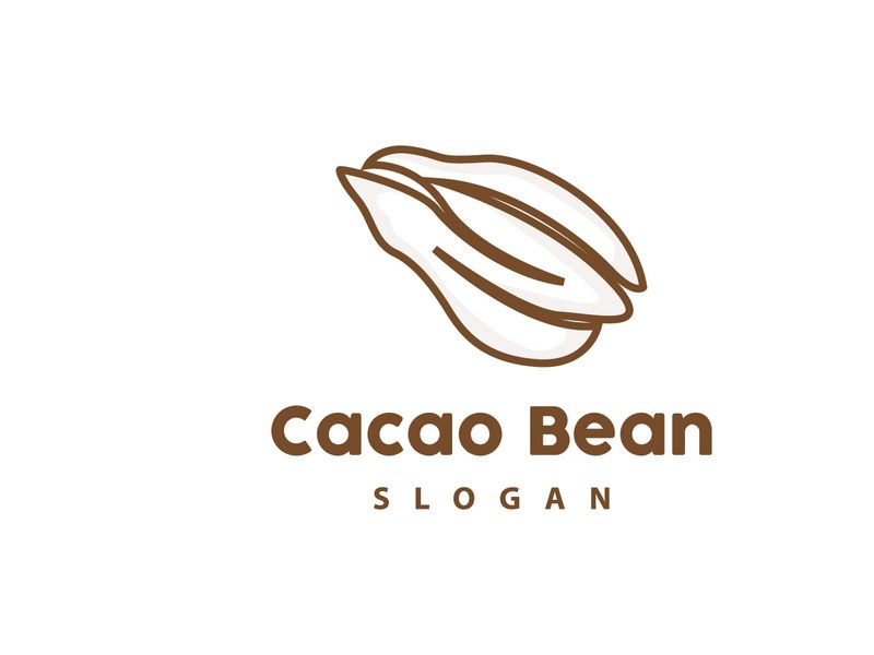 Cacao Logo, Cocoa Fruit Plant Logo