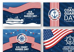 14 United States Coast Guard Day Illustration