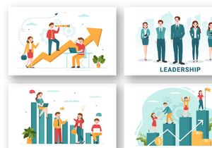 12 Business Leadership Illustration