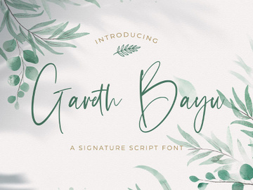 Gareth Bayu - Handwritten Font preview picture
