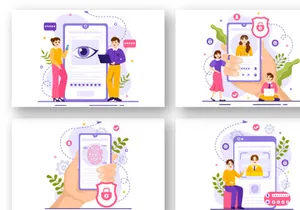 12 Identification Card Illustration