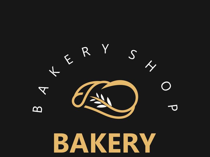 Bread Vintage style Logo Design Vector, label product Bake shop Homemade template