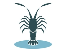Vintage lobster logo