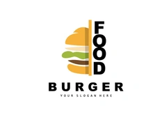 Burger Logo, Fast Food Design