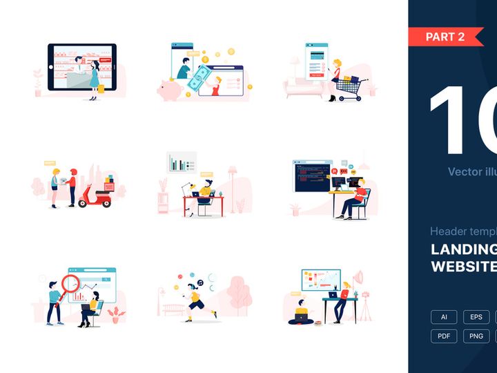 [Part 2] Website illustrations set