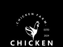 Chicken Farm logo design, animal icon for groceries, butcher shop, farmer market livestock template