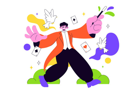 10 Magician Illustration