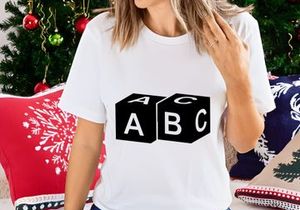 Two ABC Alphabet Blocks Early Childhood Education Vector Icon