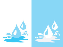 Water drop logo template vector illustration design