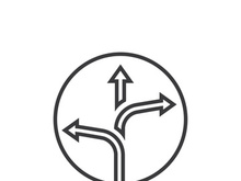 Way vector icon illustration design template