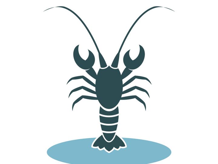 Vintage lobster logo