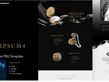 Lipsum 4 - Free Web PSD Template preview picture