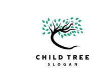 Tree Logo, Life Balance Education Vector