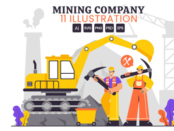 11 Mining Company Illustration preview picture