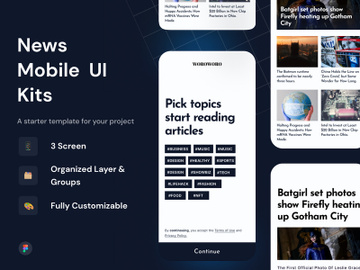 News Mobile UI KIT preview picture