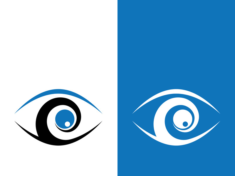 Eye logo icon design template illustration