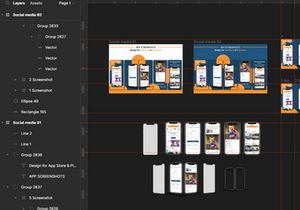 App store I Play store Screenshots design