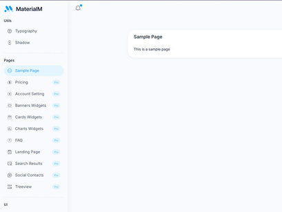 MaterialM Free Vuetify Nuxtjs Admin Template